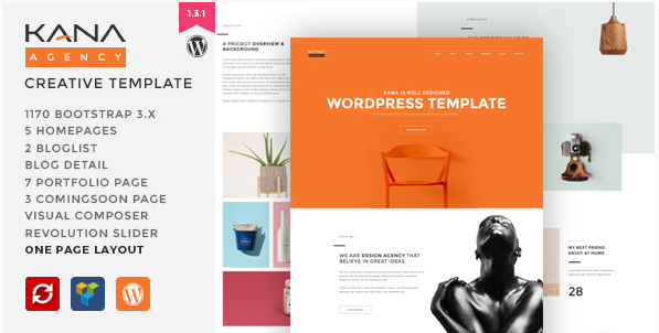 Kana - Creative Agency WordPress Theme