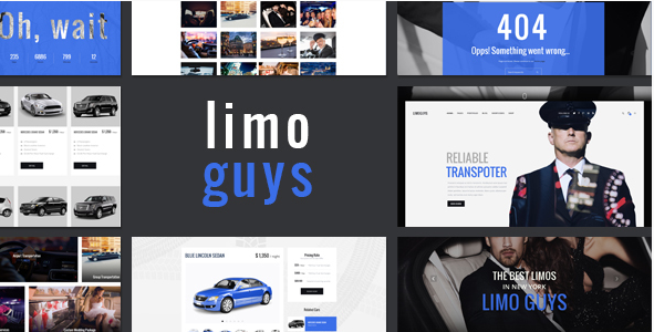 LIMO GUYS - Creative PSD Template for Car Rental and Limo Service