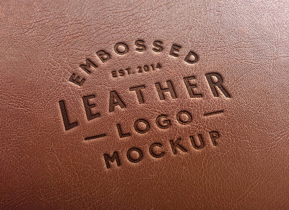 Leather Stamping Logo MockUp