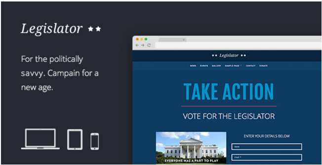 Legislator: Political WordPress Campaign