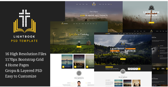 LightBook - Church PSD Template