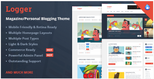 Logger - MagazinePersonal Blogging Theme