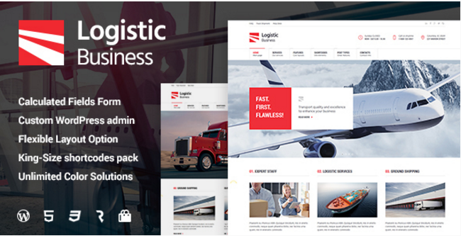 Logistic Business - Transport & Trucking Logistics WordPress Theme