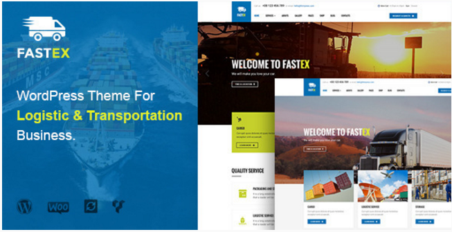 Logistics WordPress Theme | FastEx