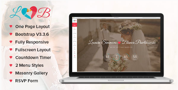 Lovebirds - Responsive Wedding HTML Template