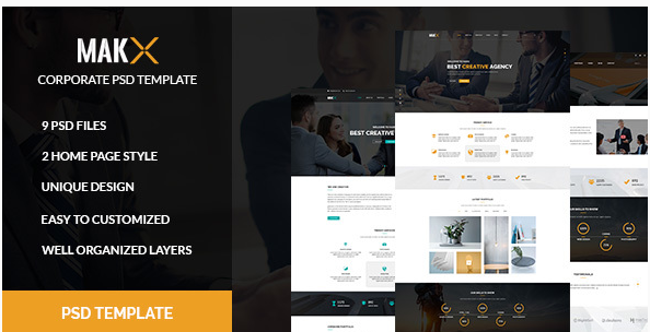 Top Corporate PSD Templates