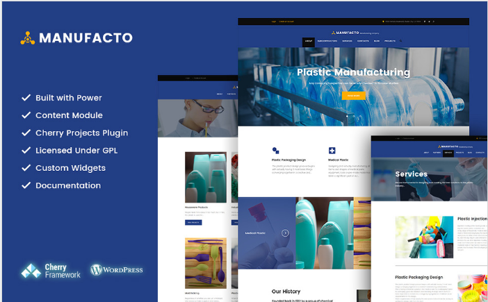 Manufacto - Industrial and Manufacturing Company WordPress Theme