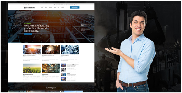 Manufacturing - Factory & Industrial Business WordPress Theme