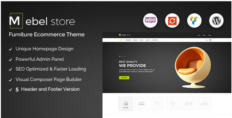 Mebel - Responsive Furniture & Book Store WordPress Theme