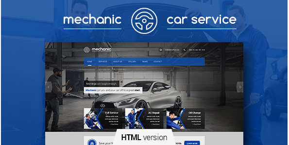 Mechanic - Car Service & Repair Workshop Template