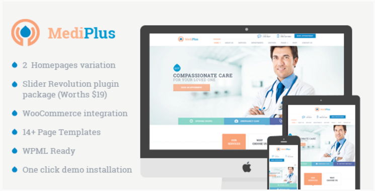 MediPlus - Responsive Theme for Medical and Health