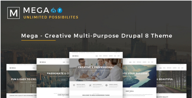 Mega - Creative Multi-Purpose Drupal8 Theme