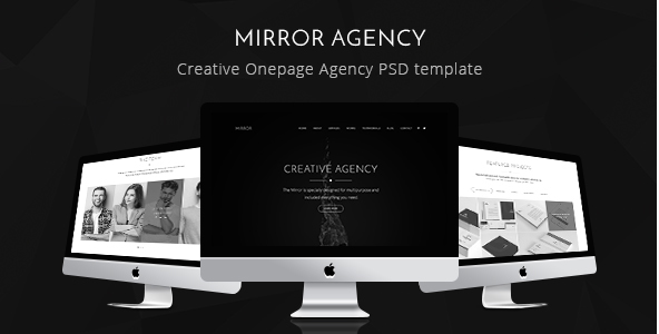 Mirror - Creative Onepage Agency PSD Template