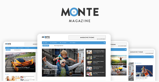 Monte - Responsive Magazine News Drupal 8 Theme