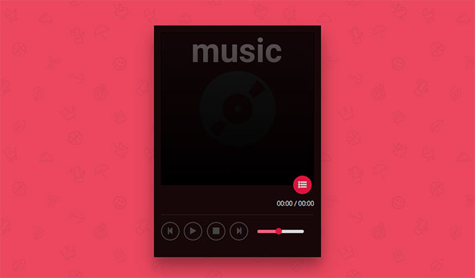 Music Player Floating Action Button Animations
