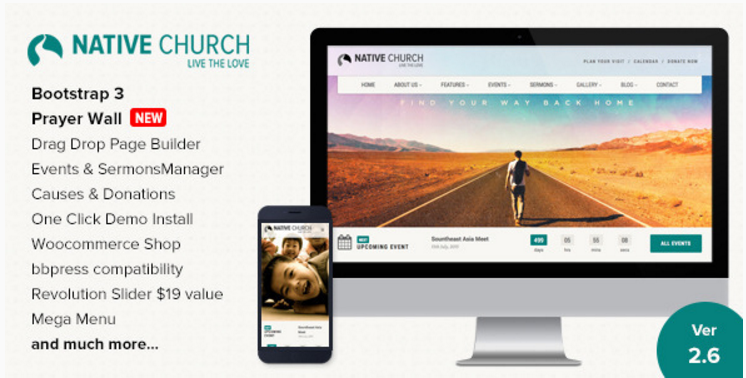 NativeChurch - Multi Purpose WordPress Theme