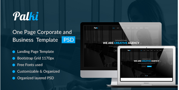 Palki– Creative PSD Landing Page