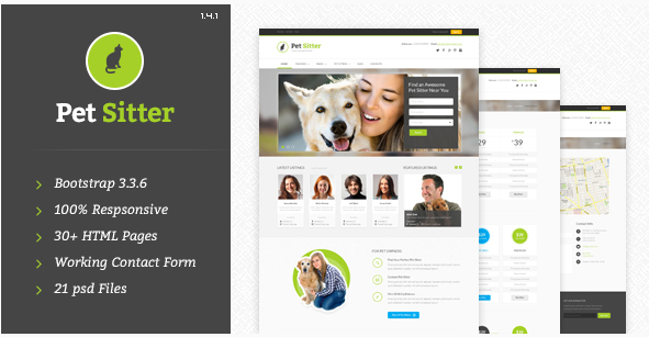 PetSitter - Responsive HTML5CSS3 Template