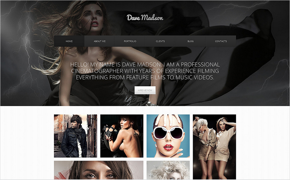 Photographer Portfolio Responsive Drupal Template