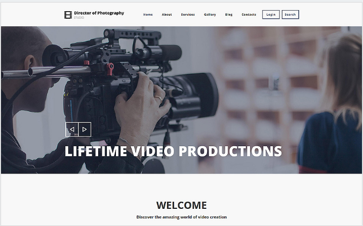 Photography Director Drupal Template
