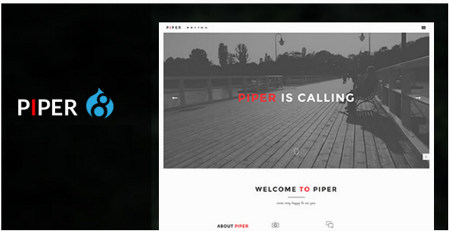 Piper - Creative Modern & Flexible Responsive Drupal Theme