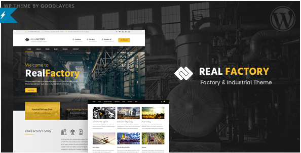 Real Factory - Construction WordPress Theme