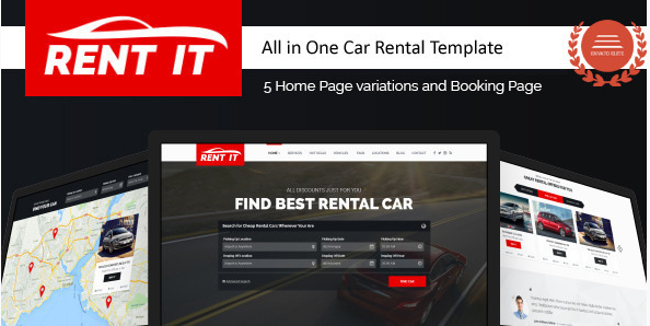 Rent It - Car Rental Template with RTL Support