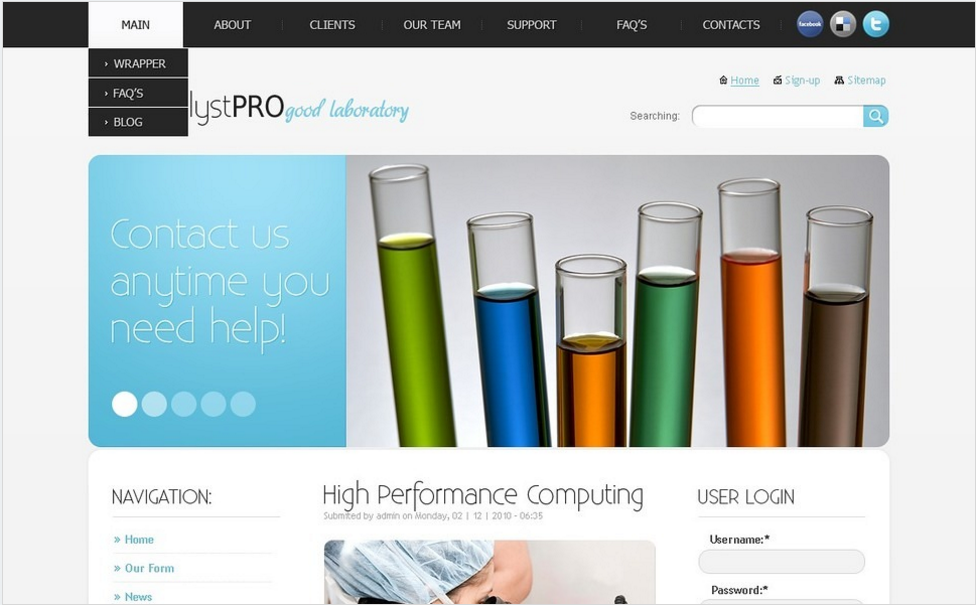 Science: Education Drupal Themes