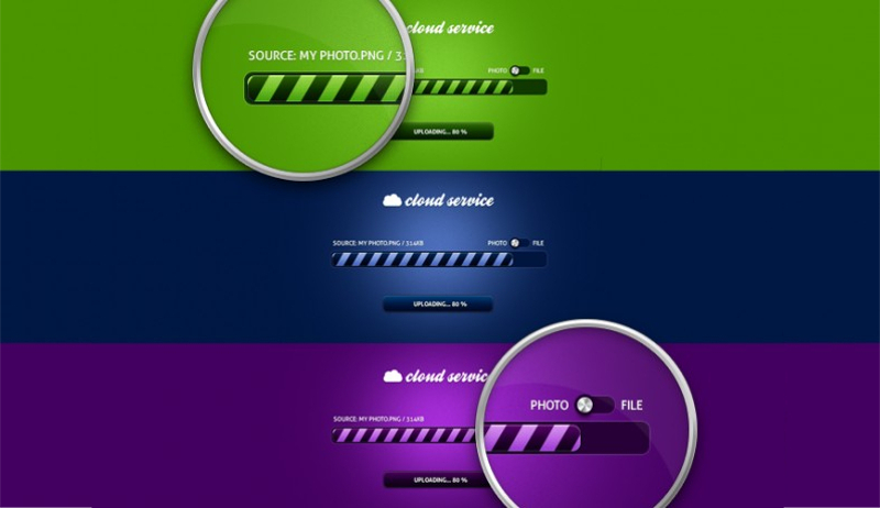 Set of Free Progress Bar Designs