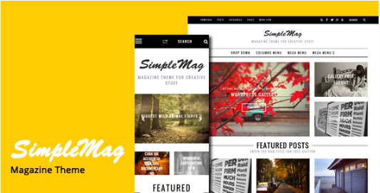 SimpleMag - Magazine Drupal 8 Theme