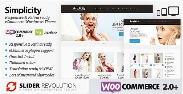 Simplicity - eCommerce Responsive WordPress Theme