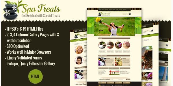 Spa Treats - A Health Spa Salon HTML Template