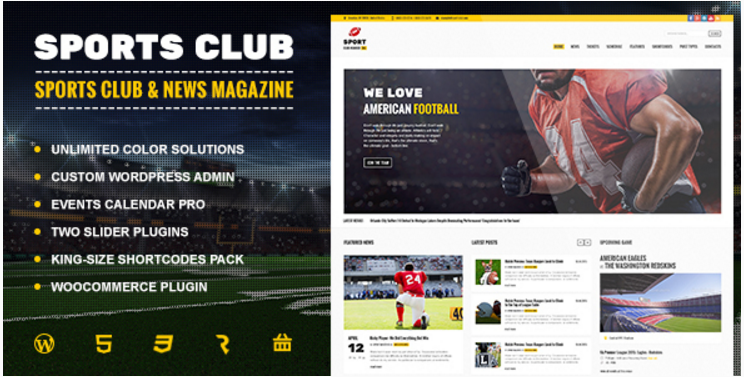 Sports Club - Football, Soccer, Sport News Theme