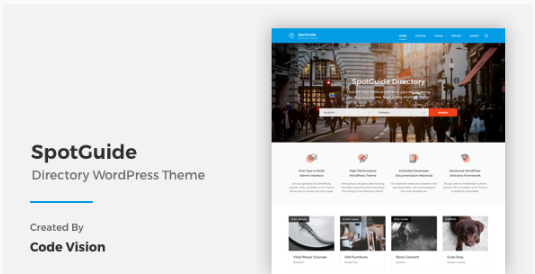 SpotGuide - High Performance Directory WordPress Theme