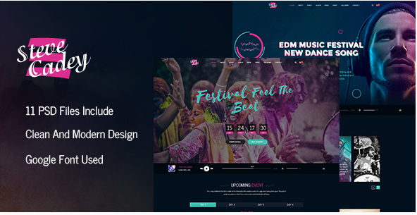 Best Music PSD Templates