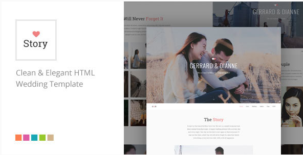 Story - Responsive HTML Wedding Template