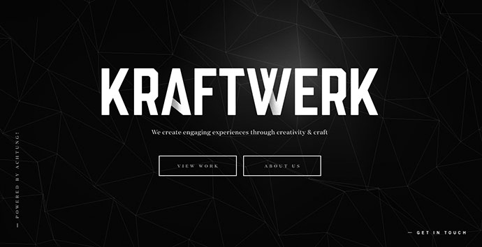 Studio Kraftwerk: Phenomenal Animated Background Websites