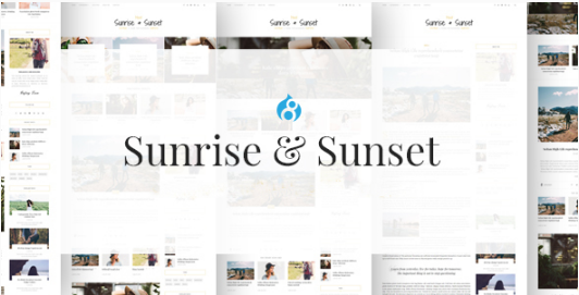 Sunrise & Sunset - Personal & Magazine Drupal 8 Theme
