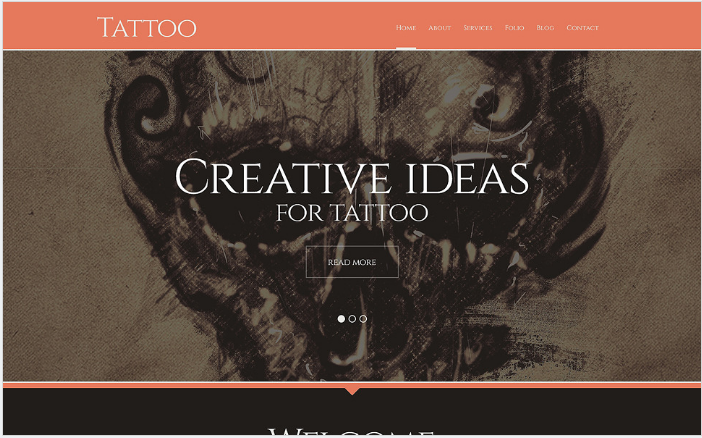 Tattoo Salon Responsive WordPress Theme