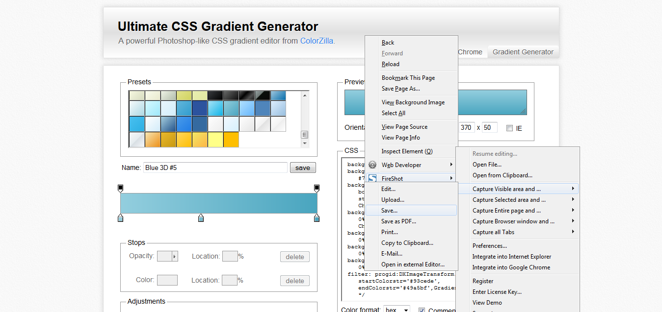Ultimate-CSS-Gradient-Generator-ColorZilla_com