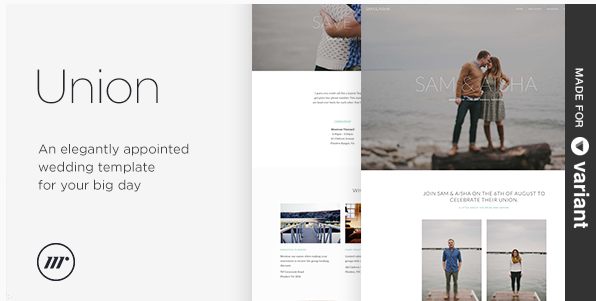 Union - Wedding Template with Page Builder