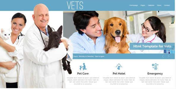 VETS - Veterinary Medical Health Clinic Template
