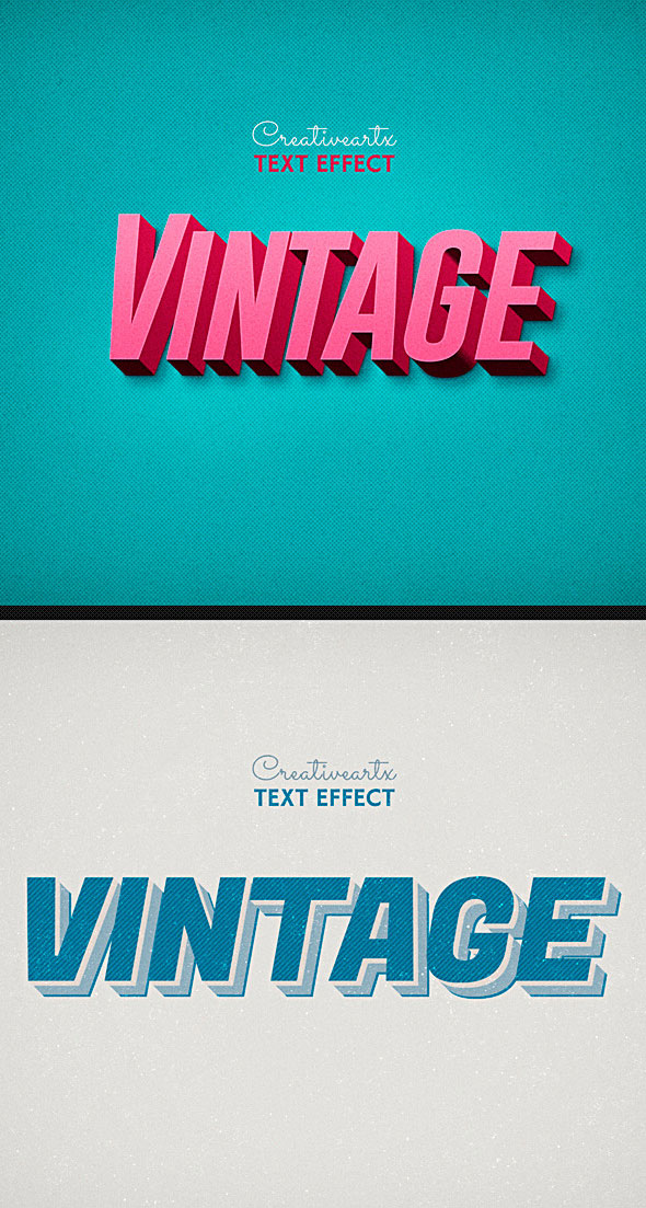 Vintage Retro Text Effects