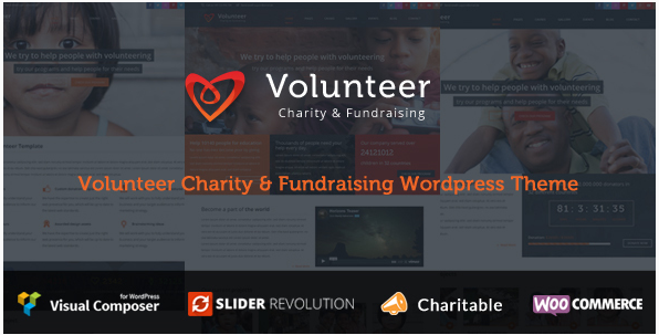 Volunteer - CharityFundraising WordPress Theme