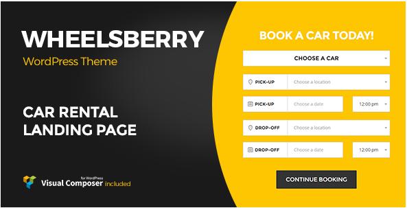 Wheelsberry – Car Rental WordPress Theme