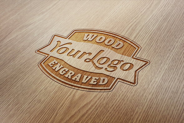 Wood Textured Mockup PSD