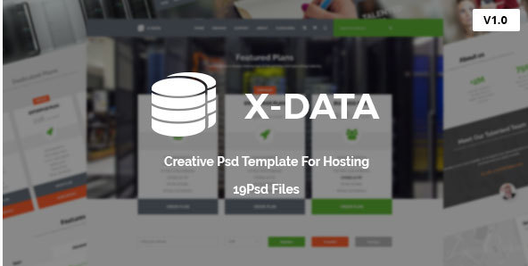 X-DATA - WHMCS & Hosting PSD Template