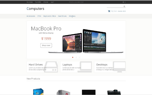 Computer Store Responsive Magento Theme