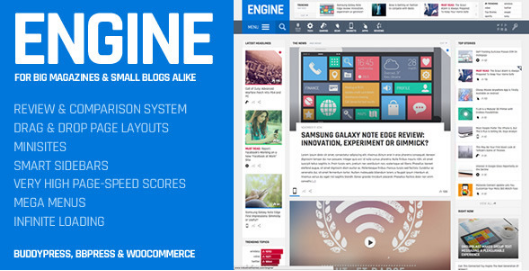 Engine: Best Drag And Drop WordPress Themes