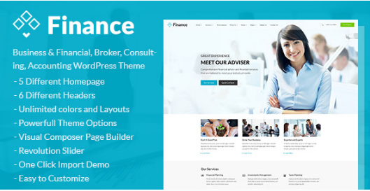 Finance: Accountant WordPress Themes